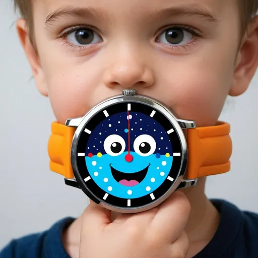 Prompt: Create a MoodSensing watch for children