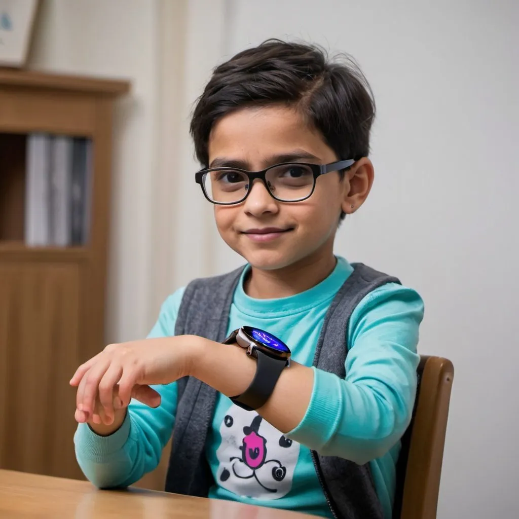 Prompt: Create and Design AI enabled MoodSensing watch for children with disabilities