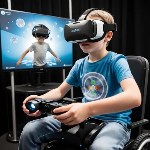 Prompt: Virtual Reality Games of the future for children with disabilities, physical, intellectual, developmental.  Even for those who are blind. 