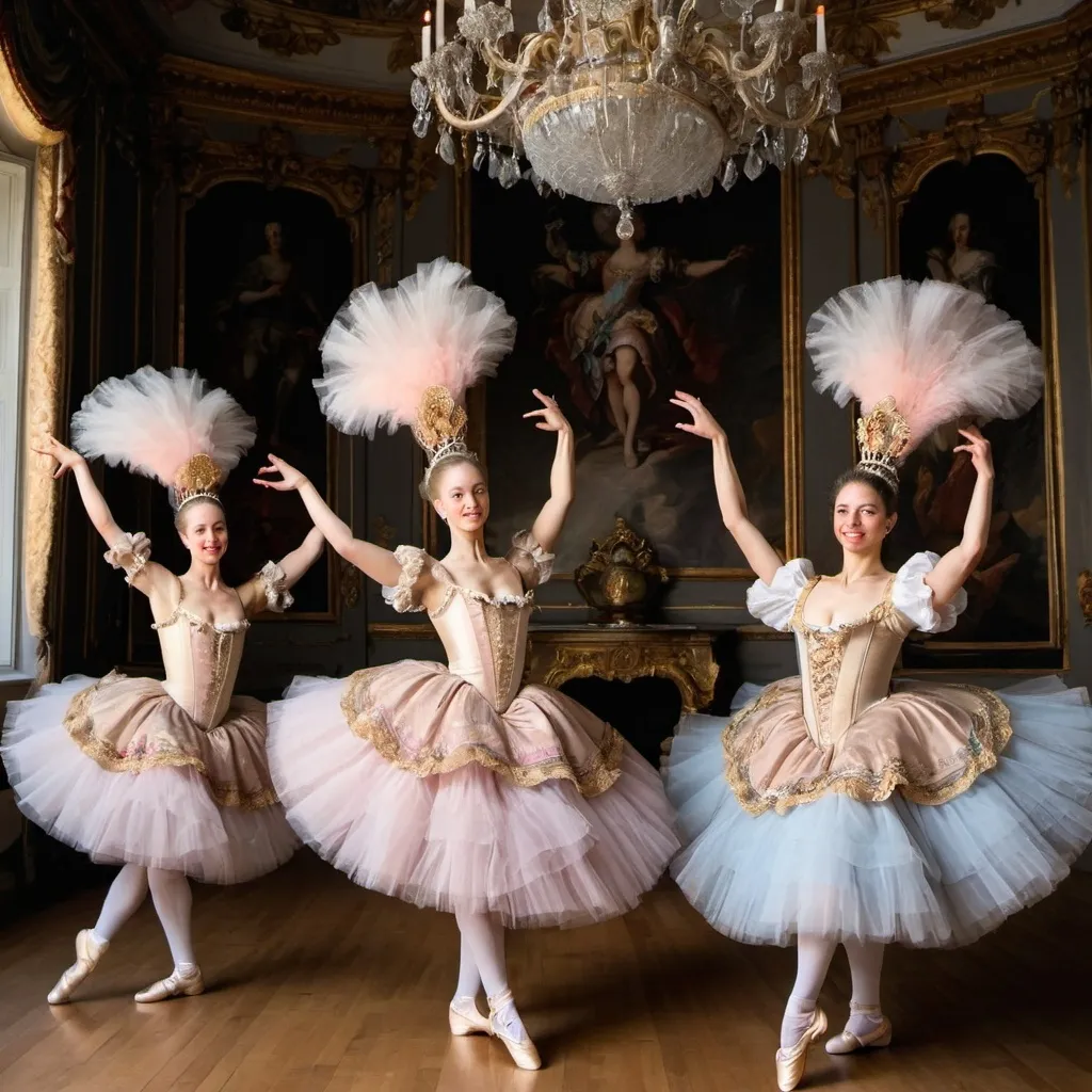 Prompt: baroque dancers in tutus