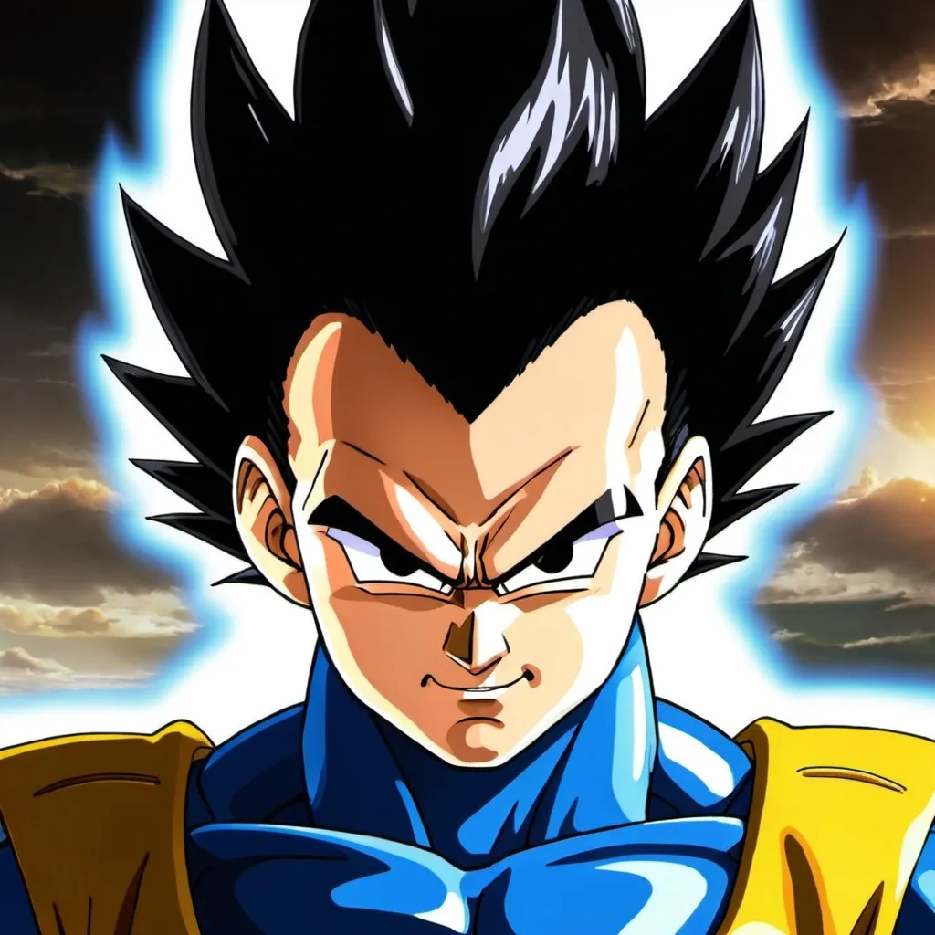 Prompt: saiyan saga vegeta