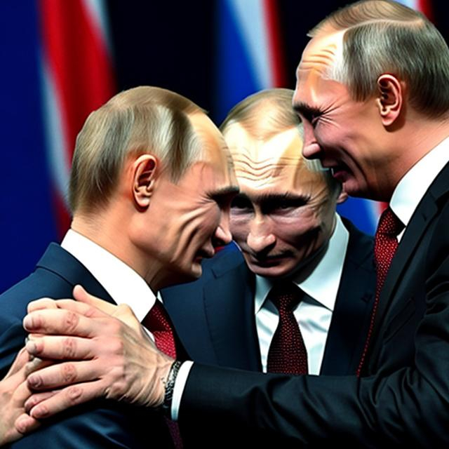 Prompt: Vladimir putin slapping andrew tate