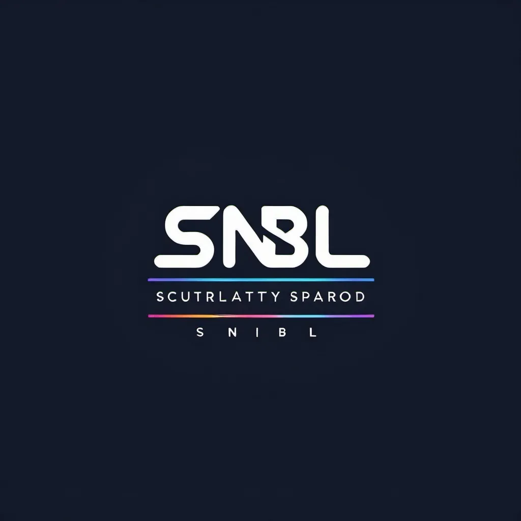 Prompt: make a logo of SNBL using Greddy font