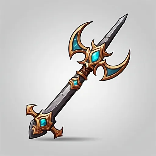 Prompt: fantasy weapon game icon