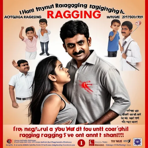 Prompt: Anti ragging poster pic