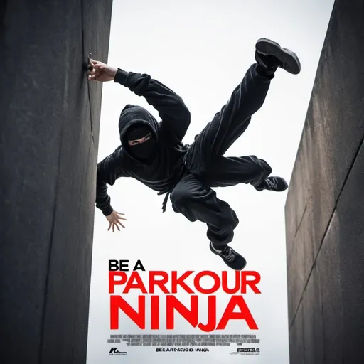 Prompt: Be a parkour ninja movie title