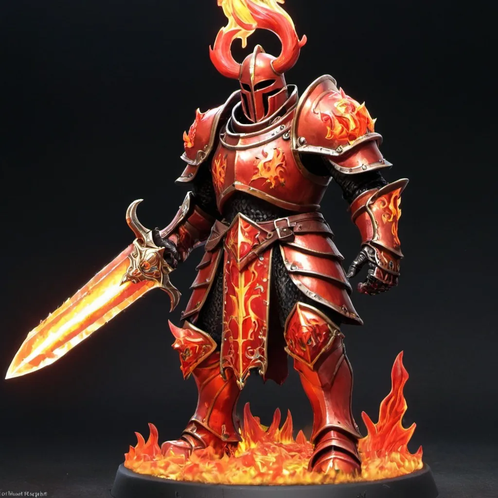 Prompt: Frenzied Flame knight 