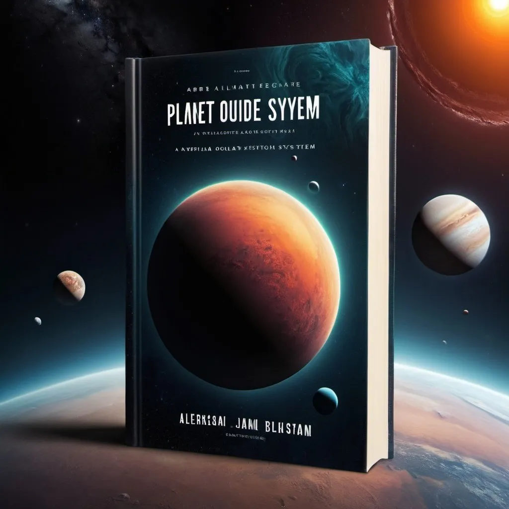Book cover design for a planet outside the solar system