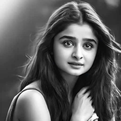 Prompt: realistic portrait of Alia Bhatt actress , detailed face, clear facial features, Cinematic, realistic portrait, more detailed, highly detailed,4x enhanced ,35mm lens, f/1.8, accent lighting, global illumination -uplight -v 4
