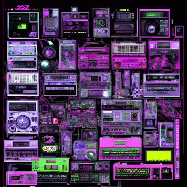 Prompt: y2k aesthetic, breakcore, 2000's, 90's