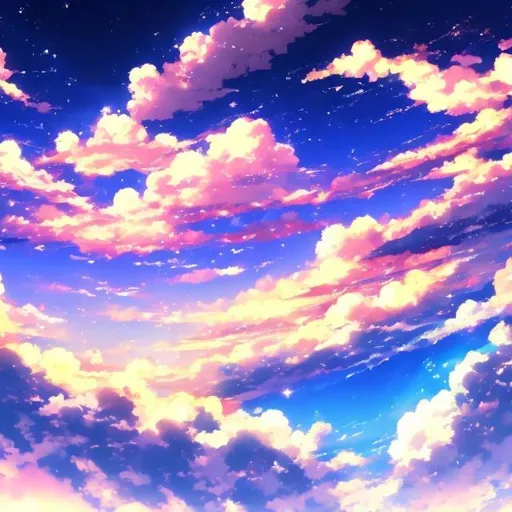 Prompt: beautiful 4k anime sky
