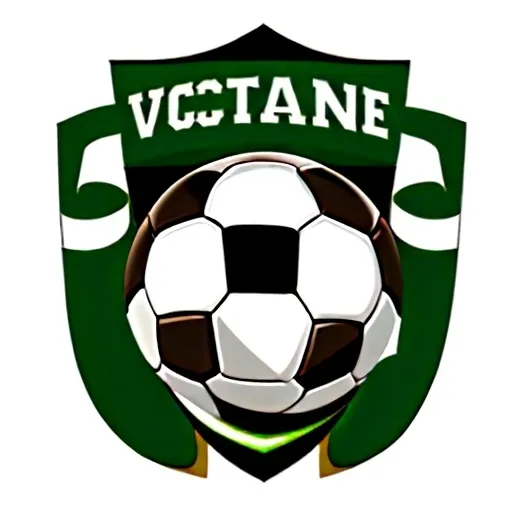 Prompt: a logo for a soccer team called "Victoria Catane"the logo has the colors brown, green and white