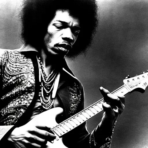 Prompt: Jimi Hendrix jamming

