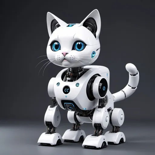 Prompt: Cat like a robot, high quality 