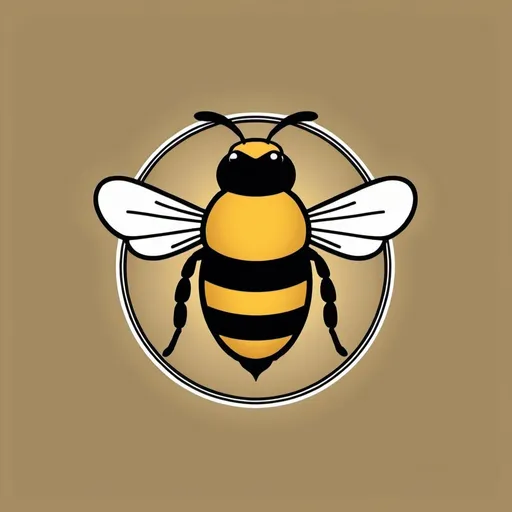 Prompt: Create a logo using the words 'Bee' and 'Home'. Make a Bee a part of the logo.