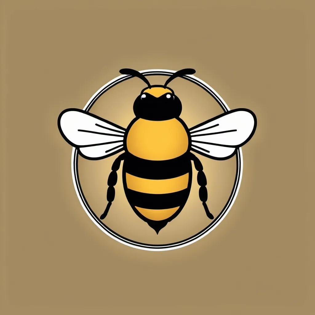 Prompt: Create a logo using the words 'Bee' and 'Home'. Make a Bee a part of the logo.