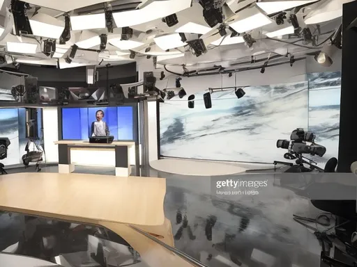 Prompt: News studio
