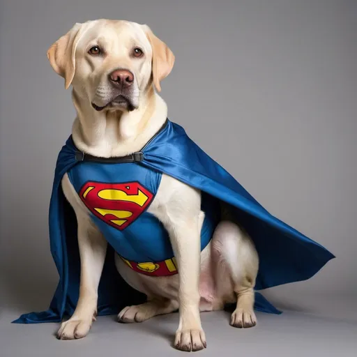Prompt: Labrador retriever as a superhero 