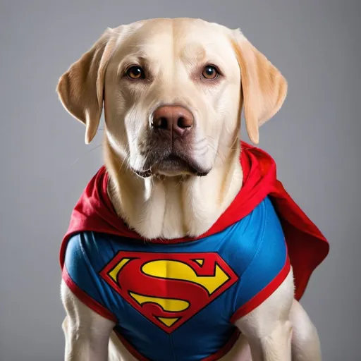 Prompt: Labrador retriever as a superhero 