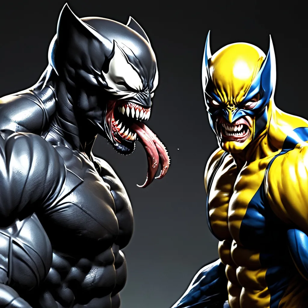 Prompt: venom e wolverine
