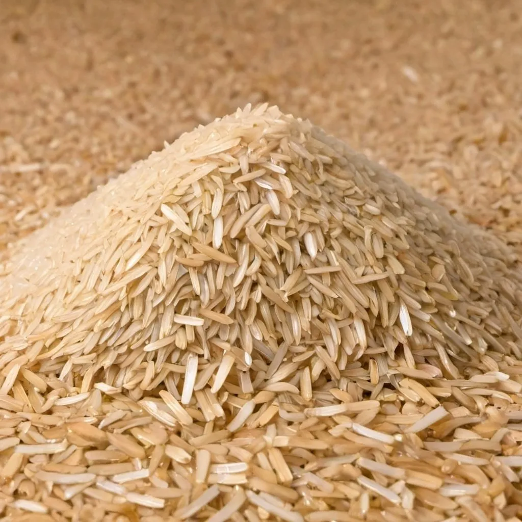 Prompt: Use rice husks to improve alkaline soil