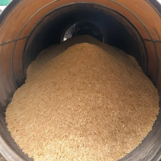 Prompt: Application of firewood and rice husk pellets as fuel for factory boilers