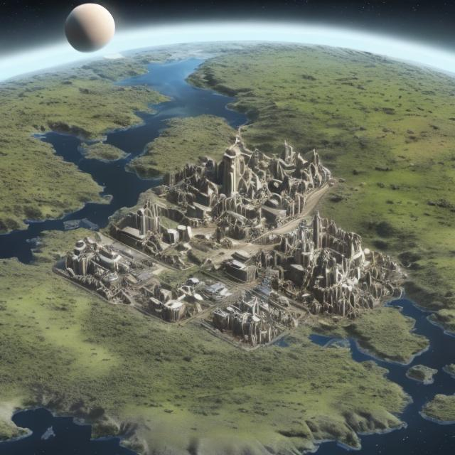 Prompt: Type 2 Civilization, Futuristic, Physcially Correct, Humans, Space, Other Planets, Human Terraform