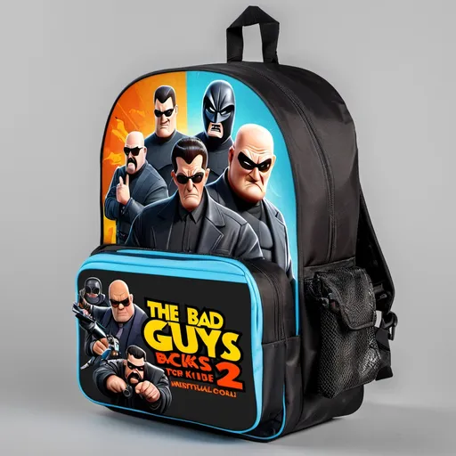 Prompt: the bad guys 2 movie  backpack for kids