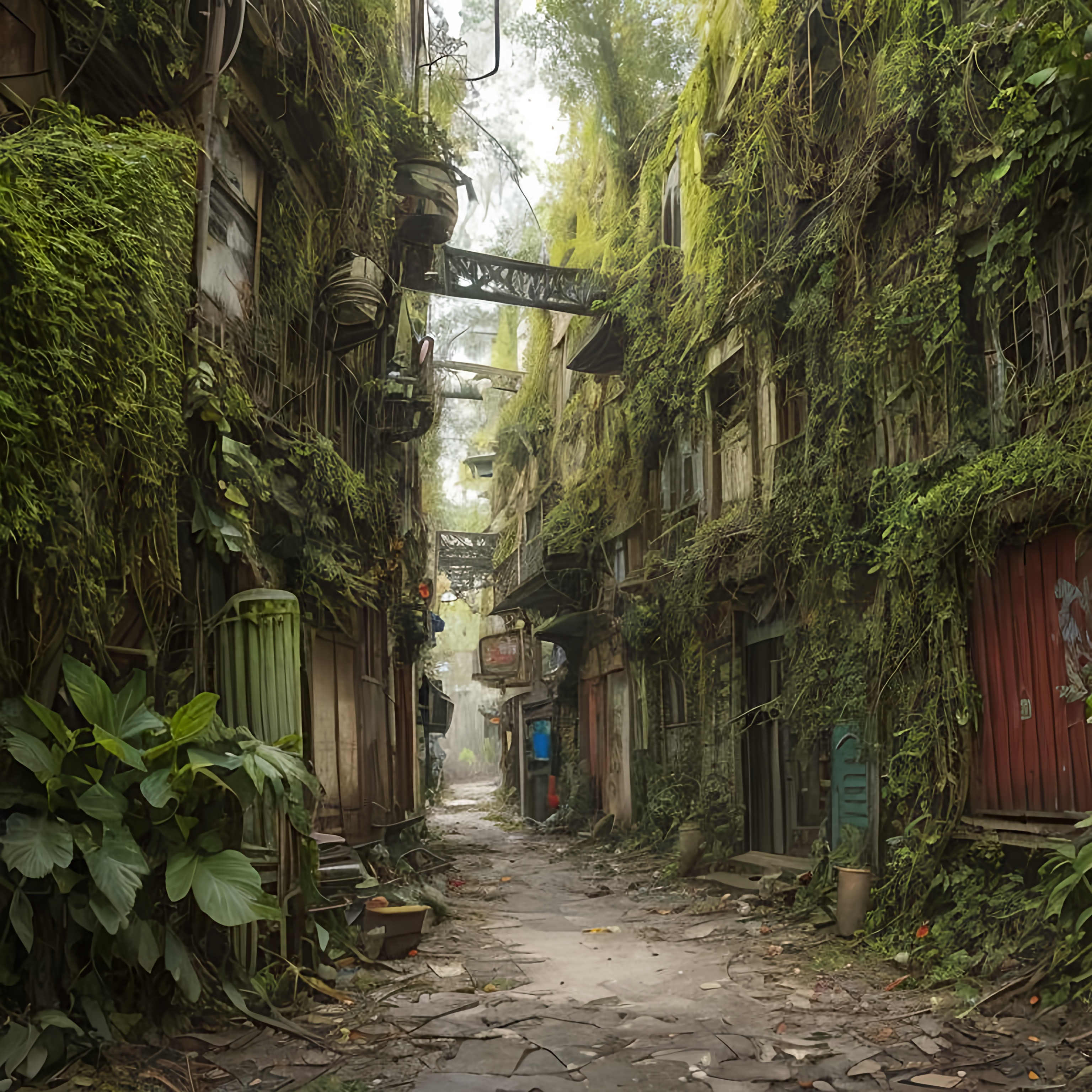 Lunarpunk Solarpunk Perspective Curious Old Secret Town of Manila