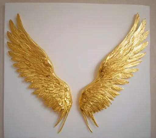 Prompt: Golden wings