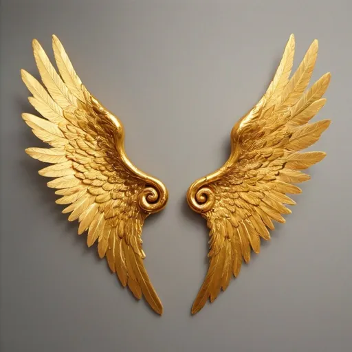 Prompt: Golden wings