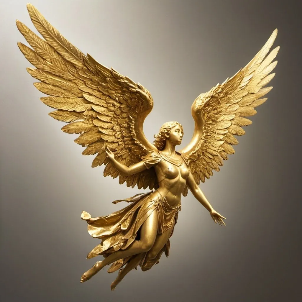 Prompt: Golden wings