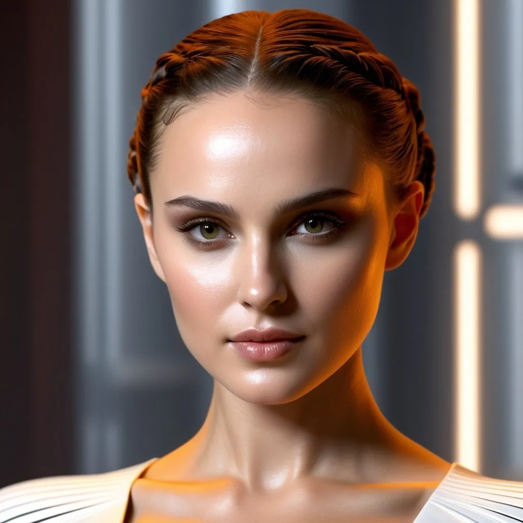 Prompt: Body, Natalie Portman as Padme Amidala, anatomy, bathed in light, highly detailed, photorealistic, smooth, sharp focus, illustration, full body, fit, highly detailed, digital photography, highest quality masterpiece, award winning, hyper-realistic, intricate, 128k, UHD, HDR, photojournalism, highly detailed face, hyper-realistic facial features, perfect anatomy in perfect composition of professional, long shot, sharp focus photography, cinematic 3d volumetric, skintight clothes
