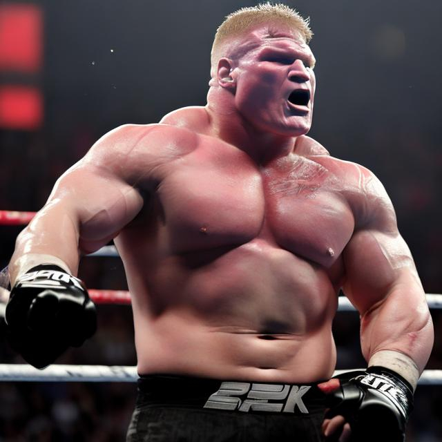 Prompt: Brock lesnar