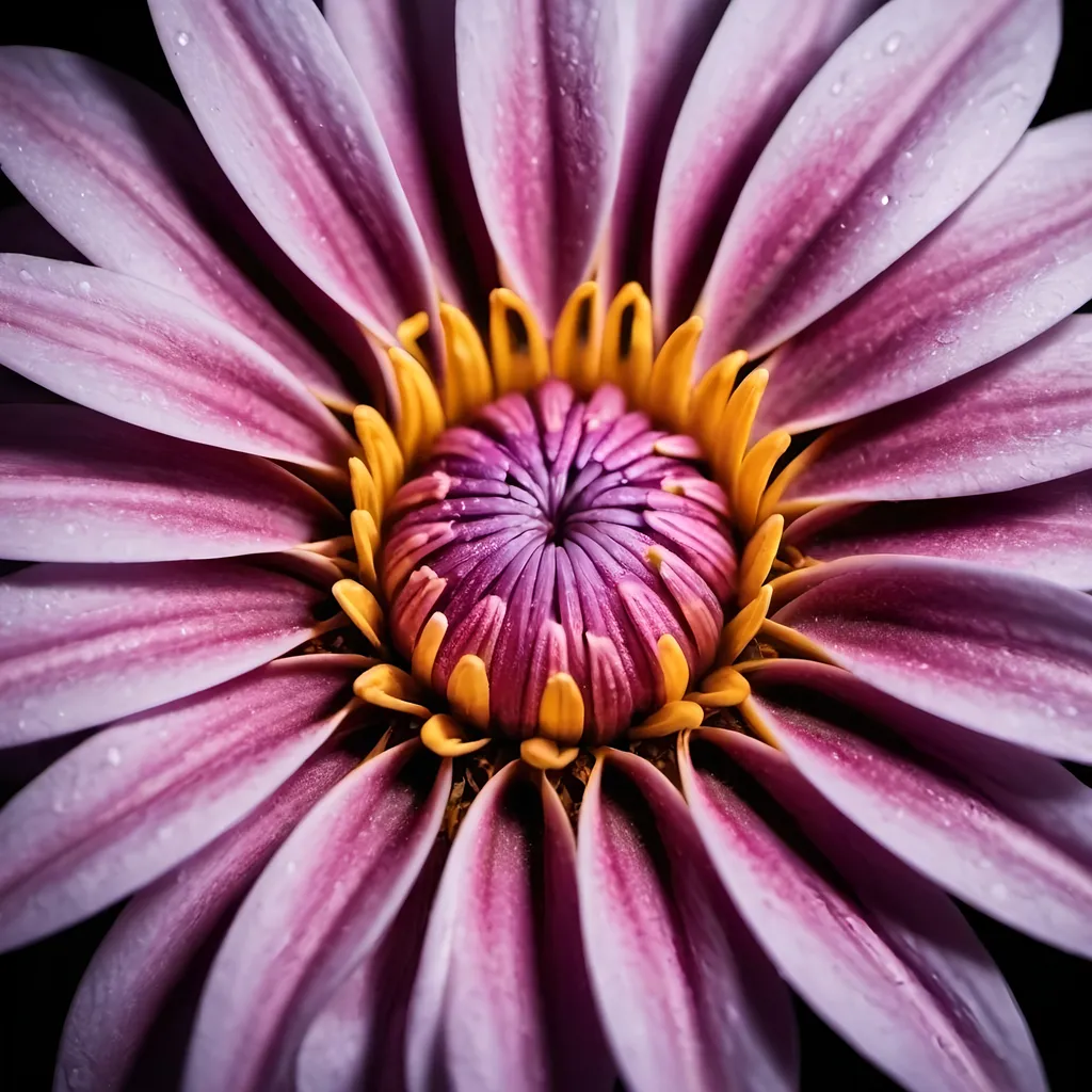 Prompt: A flower closeup, detailed texture and details. macro lens, product photograph, surreal flower, alien flower