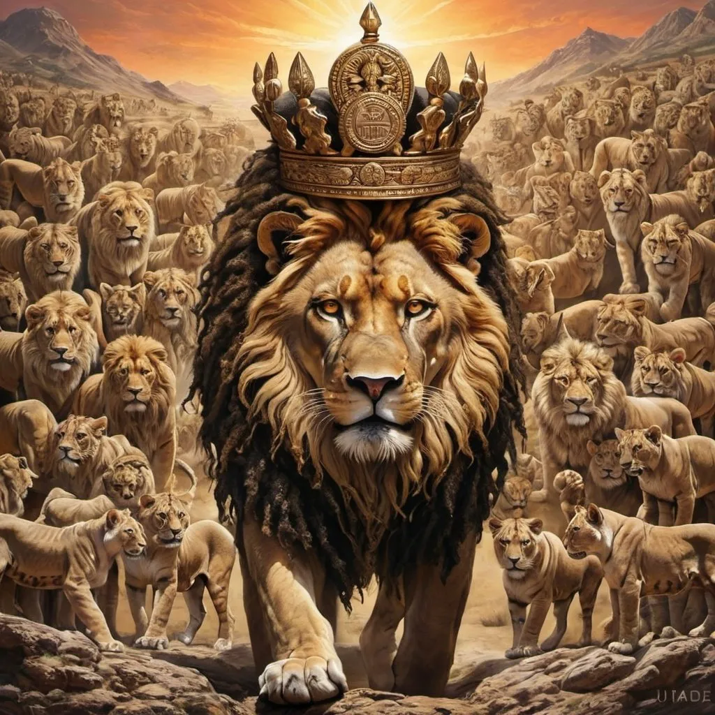 Prompt: Super detailed Tribe of Judah art