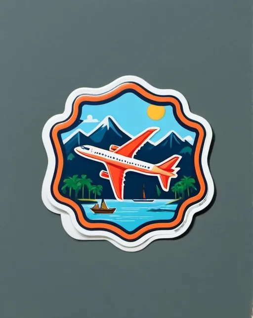 Prompt: travel badge