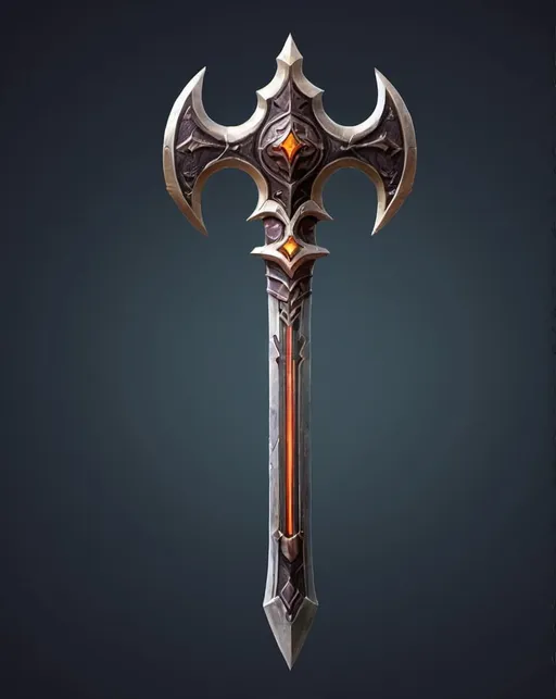 Prompt: fantasy weapon, game asset