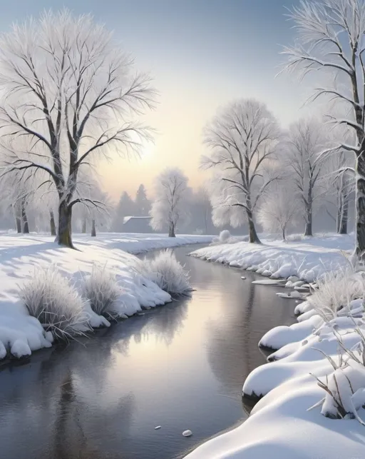 Prompt: winter landscape, photorealistic, highly detailed, high resolution, high quality