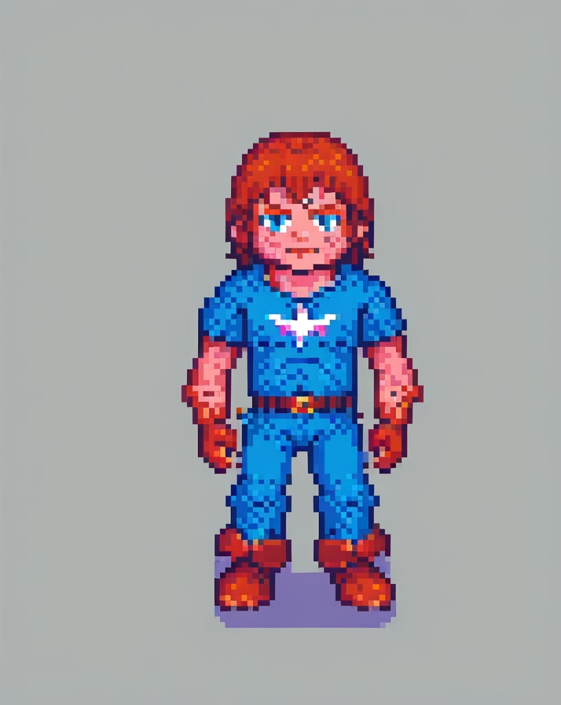 Prompt: 8-bit hero