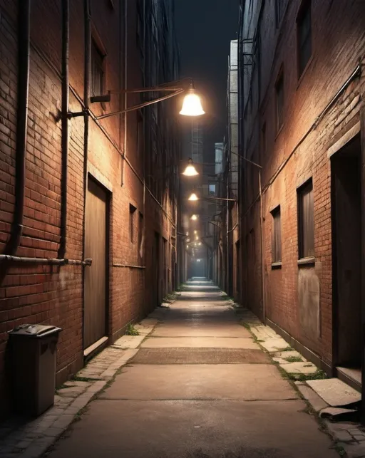 Prompt: Realistic urban alley photo background, urban atmosphere, natural lighting, high quality, realistic, urban, detailed textures, bright lighting