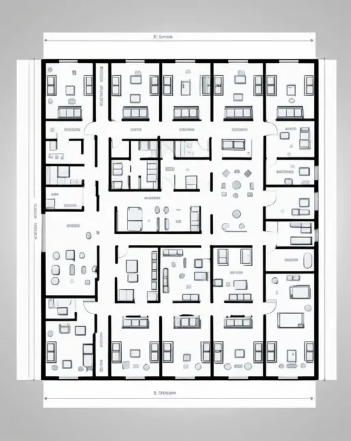 Prompt: school layout floorplan, 2D vector illustrations, classrooms, hallway, high quality, detailed layout, modern design, professional style, minimalistic, precise lines, clean and crisp, professional vector illustration, organized and efficient, minimalistic design