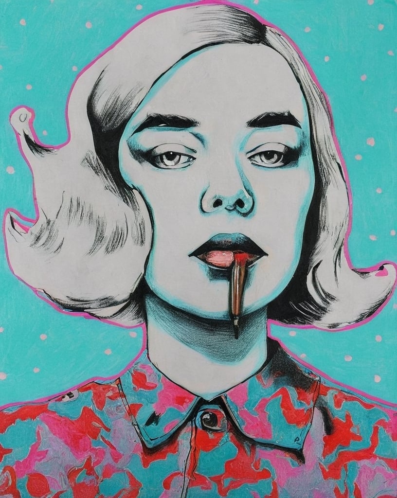 Prompt: Pop art, Warhol Style painting