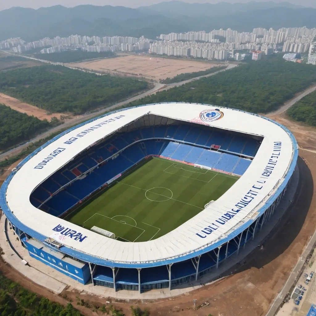 Prompt: Buriran United Stadium with a 100000 seat
