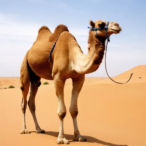 Prompt: how did the camel adapt to the dessert?