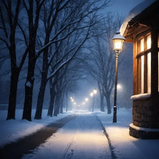 Prompt: And the snow is falling, taking me away.
Cold winter nights, cold winter dreams,
Reflecting the sound of my heart; it's my taste of freedom.
Cold winter nights, cold winter dreams,
Don't try to tear me apart; cold winter dreams
Find myself in peace, warm from underneath.