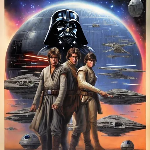 Prompt:  exotic star wars poster that is realistic