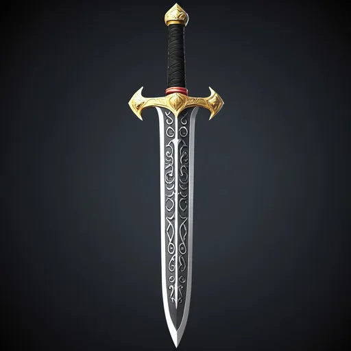 Prompt: create 3d image of sword of the king