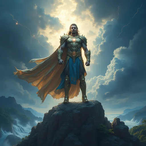 Prompt: Create a God Superhero