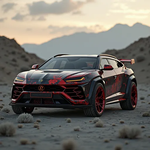 Prompt: create Lamborghini Rubicon fusion 